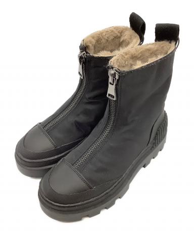 中古・古着通販】ZARA (ザラ) フラットプラットフォームレザーブーツ