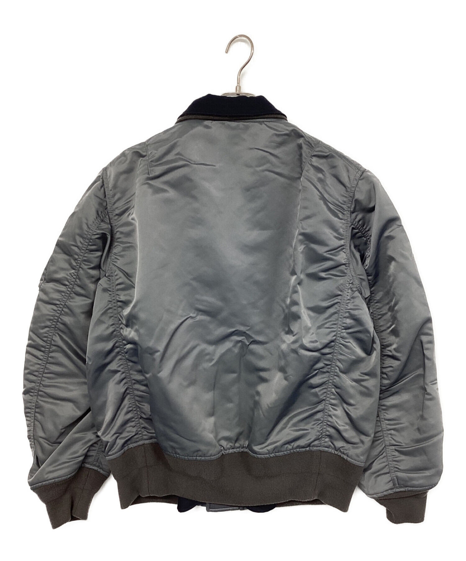 中古・古着通販】sacai (サカイ) MA-1ブルゾン グレー サイズ:2
