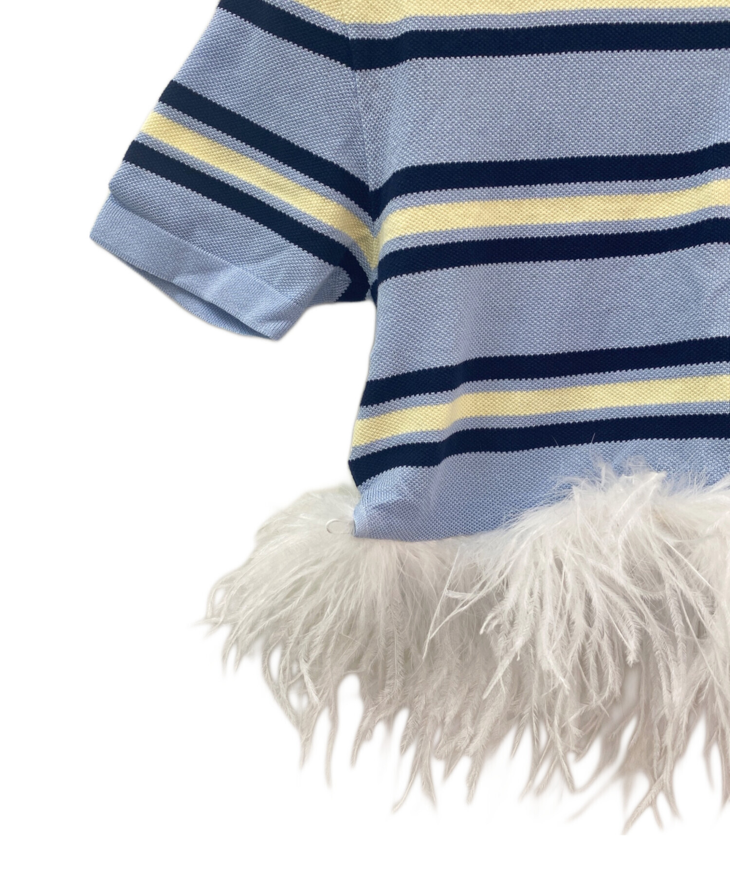 中古・古着通販】MIU MIU (ミュウミュウ) Silk And Cotton Knit Polo