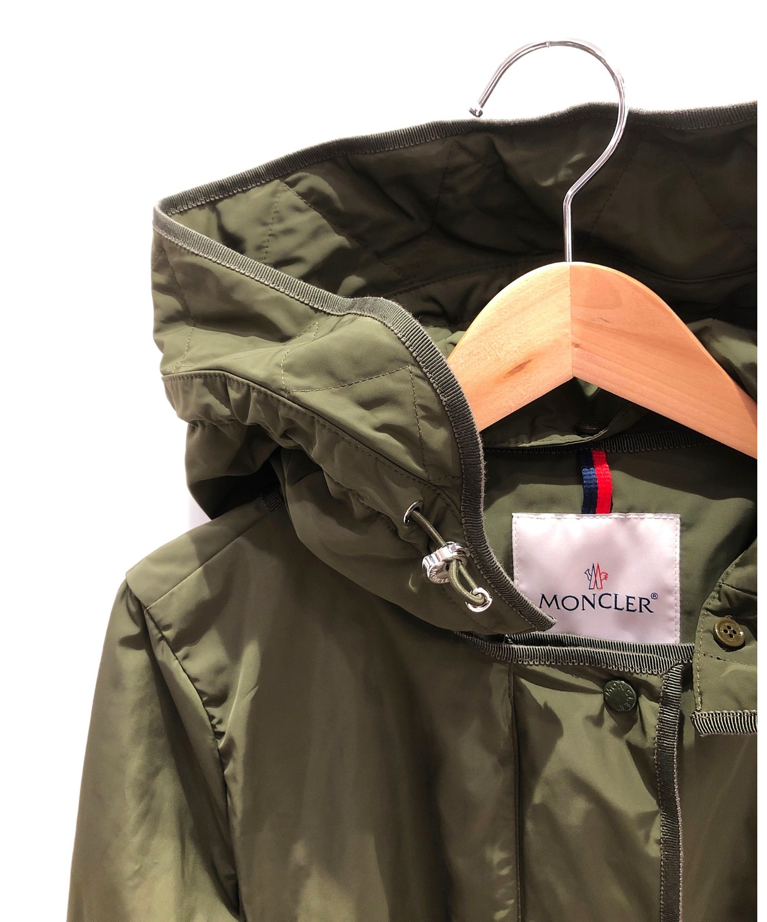中古・古着通販】MONCLER (モンクレール) ナイロンコート カーキ