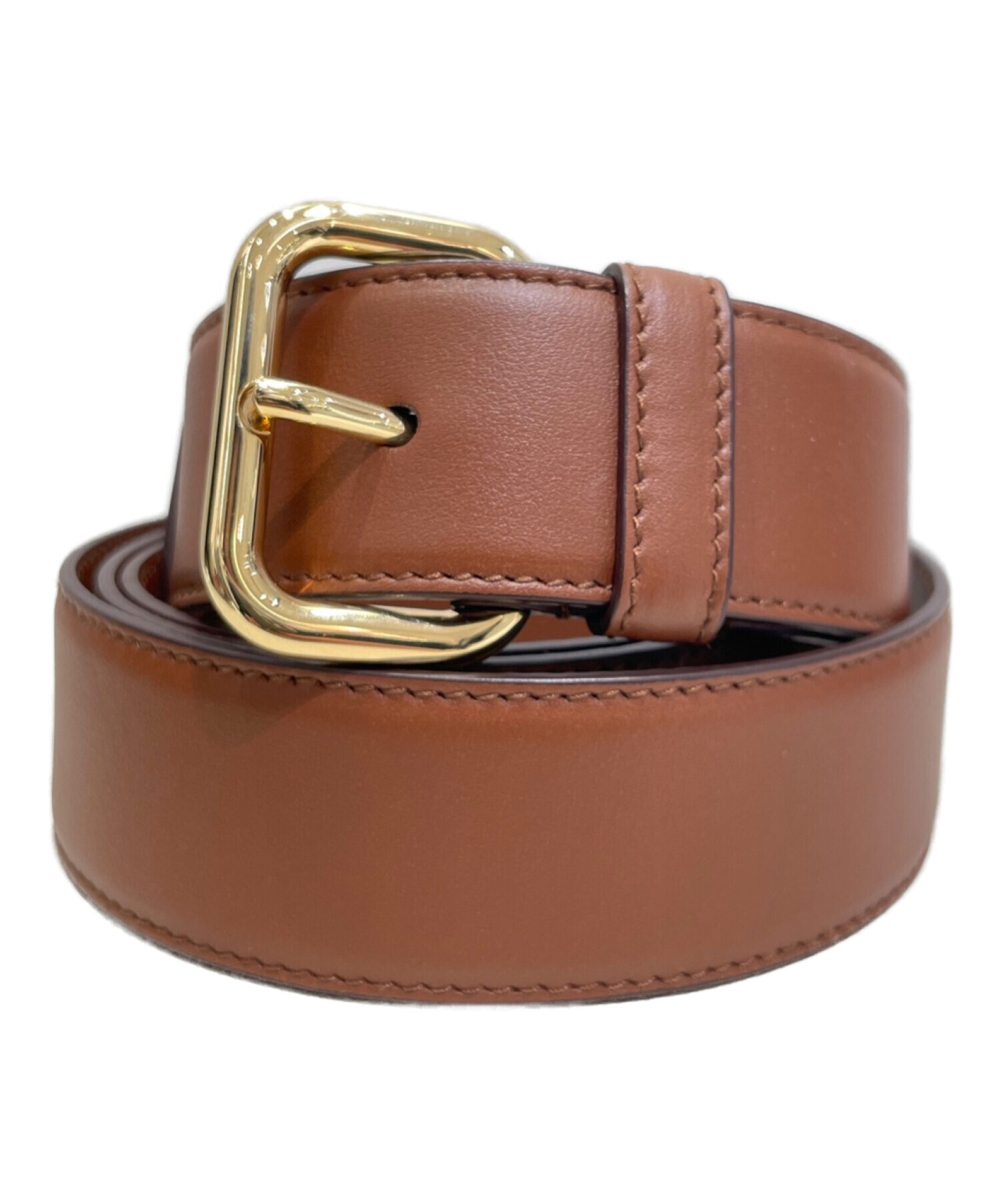 中古・古着通販】MIU MIU (ミュウミュウ) レザーベルト ブラウン