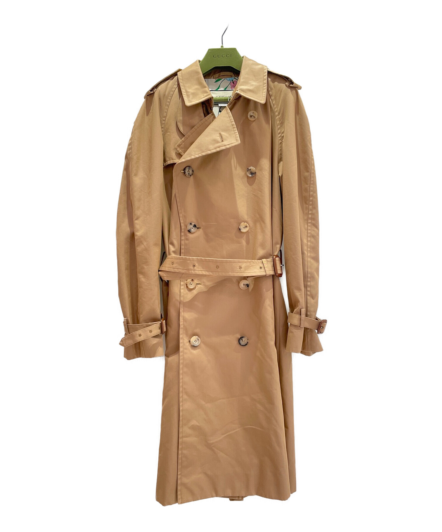 中古・古着通販】GUCCI (グッチ) Floral Pattern Lining Trench Coat