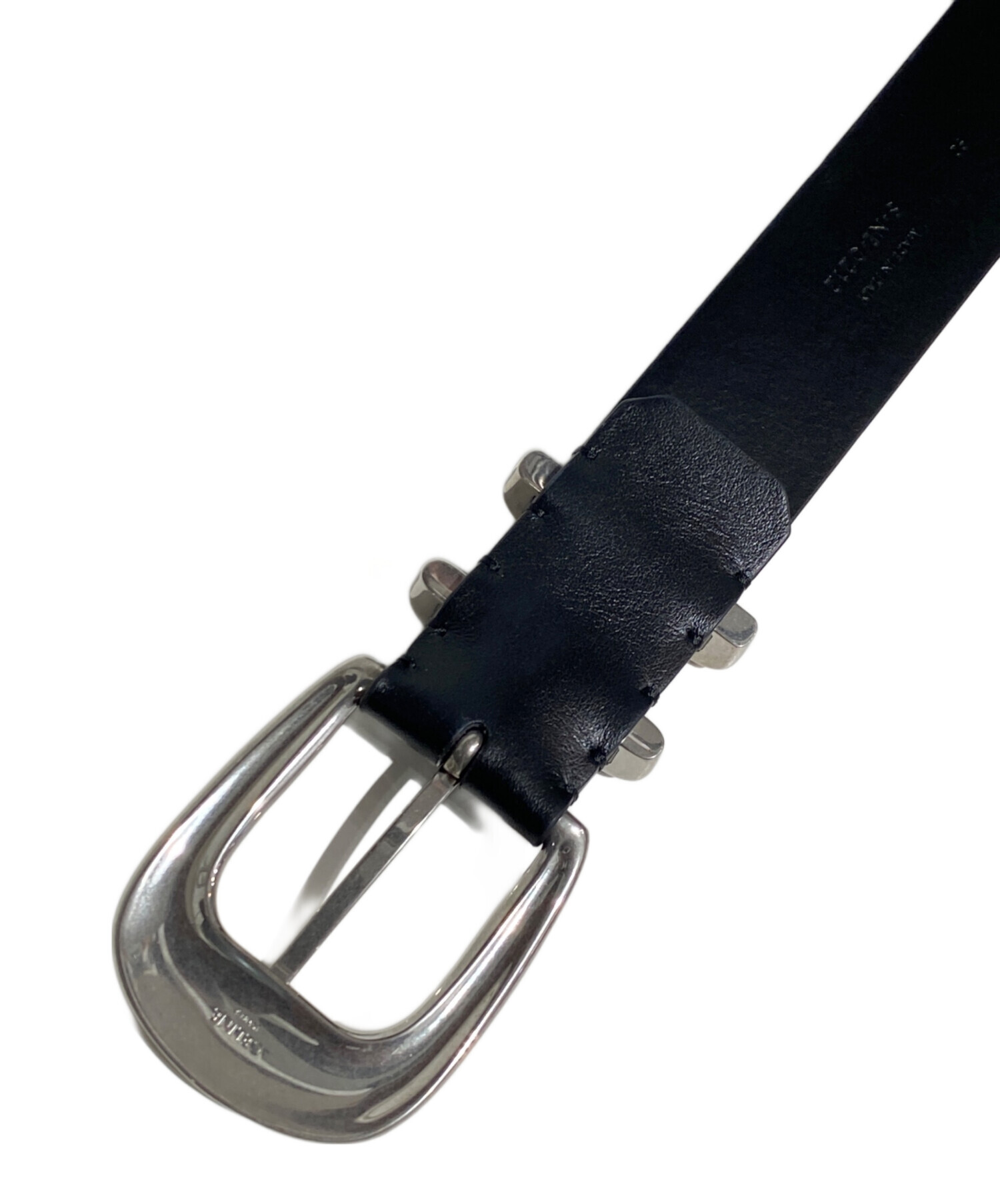 中古・古着通販】CELINE (セリーヌ) ロゴプリントレザーベルト