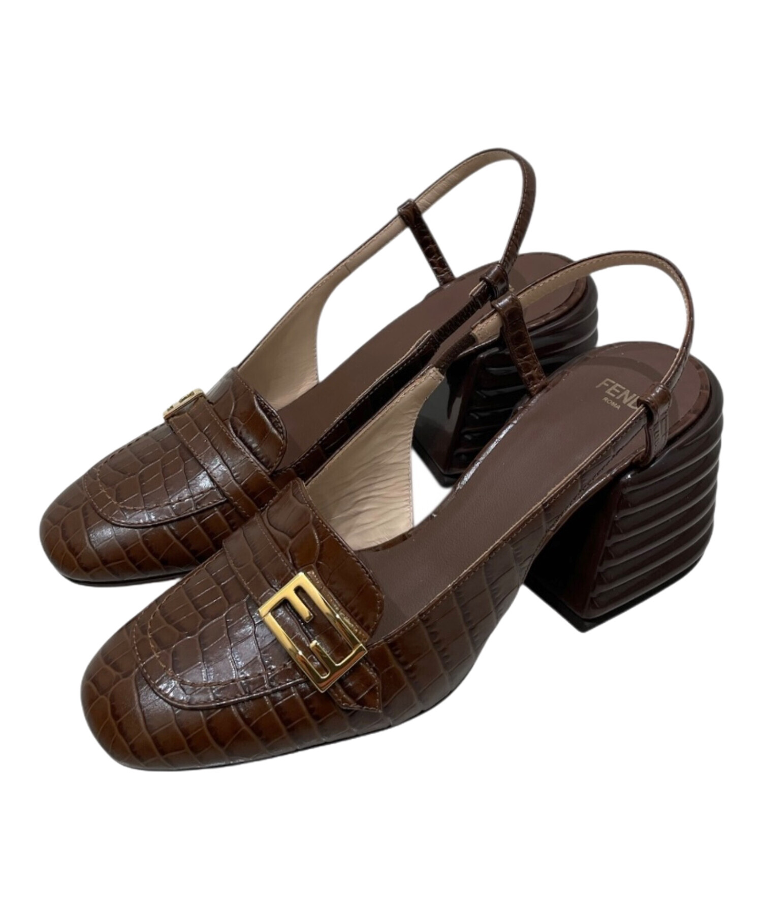 中古・古着通販】FENDI (フェンディ) チャンキーソールローファー