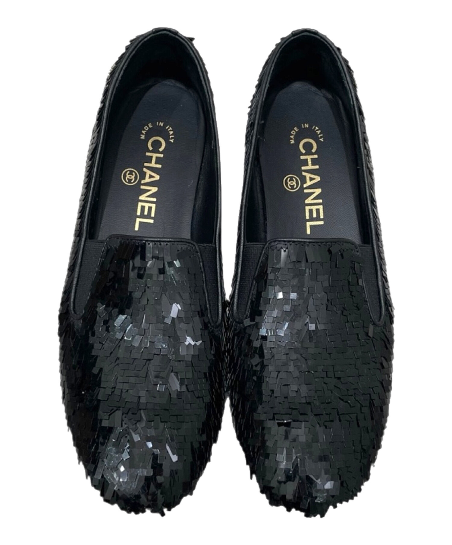 中古・古着通販】CHANEL (シャネル) ローファーパンプス ブラック