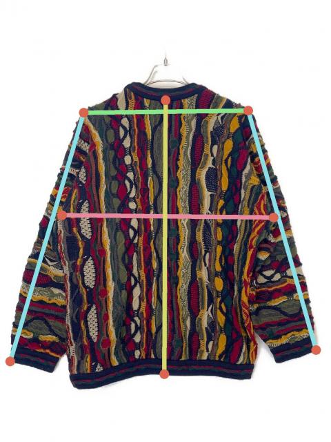 中古・古着通販】Coogi (クージー) 3D厚手ニット マルチカラー サイズ