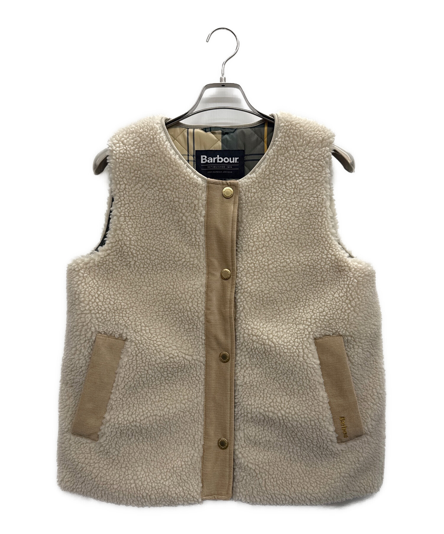 中古・古着通販】Barbour (バブアー) ボアライナーベスト ベージュ