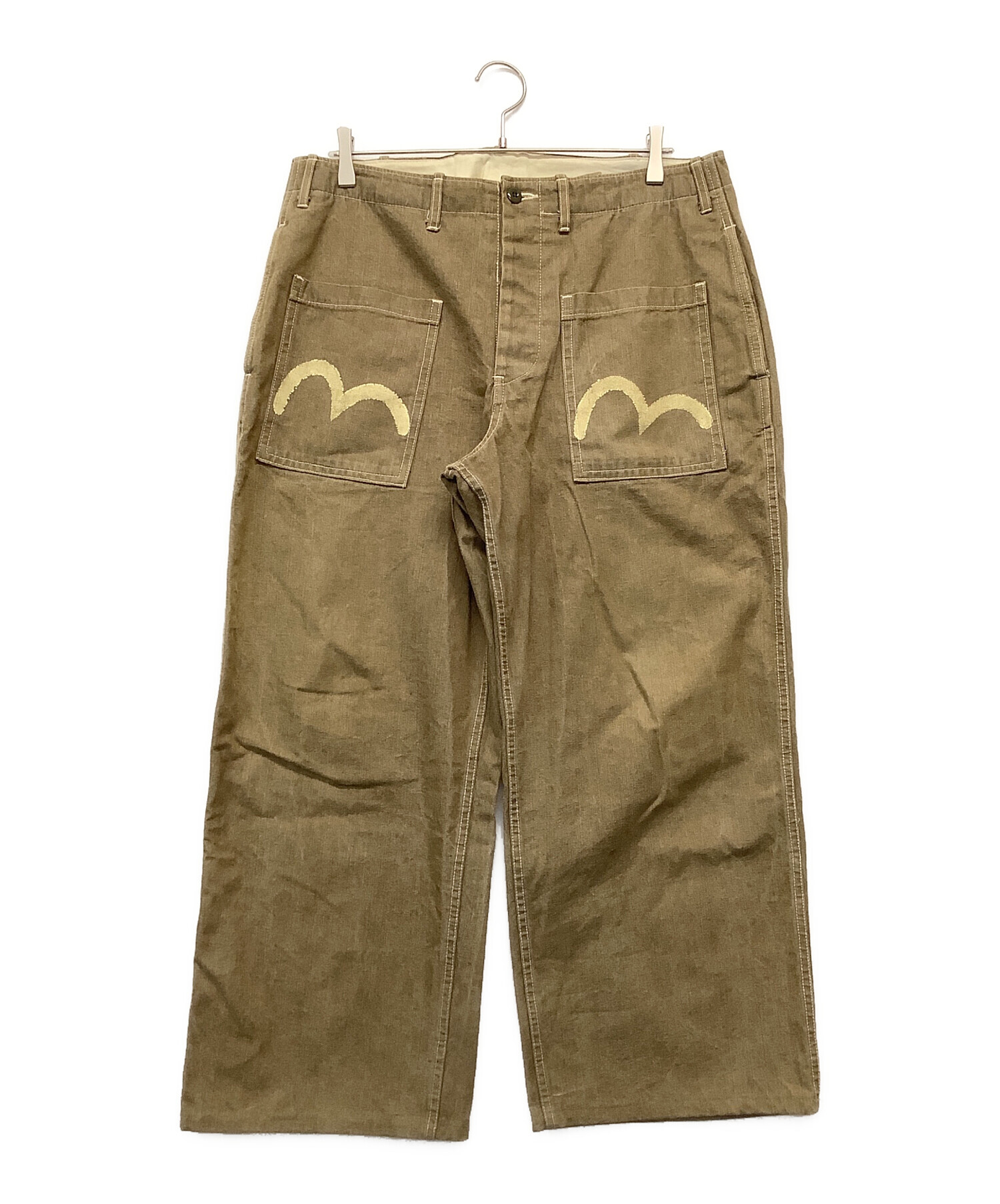 中古・古着通販】EVISU (エヴィス) デニムパンツ ブラウン サイズ:36