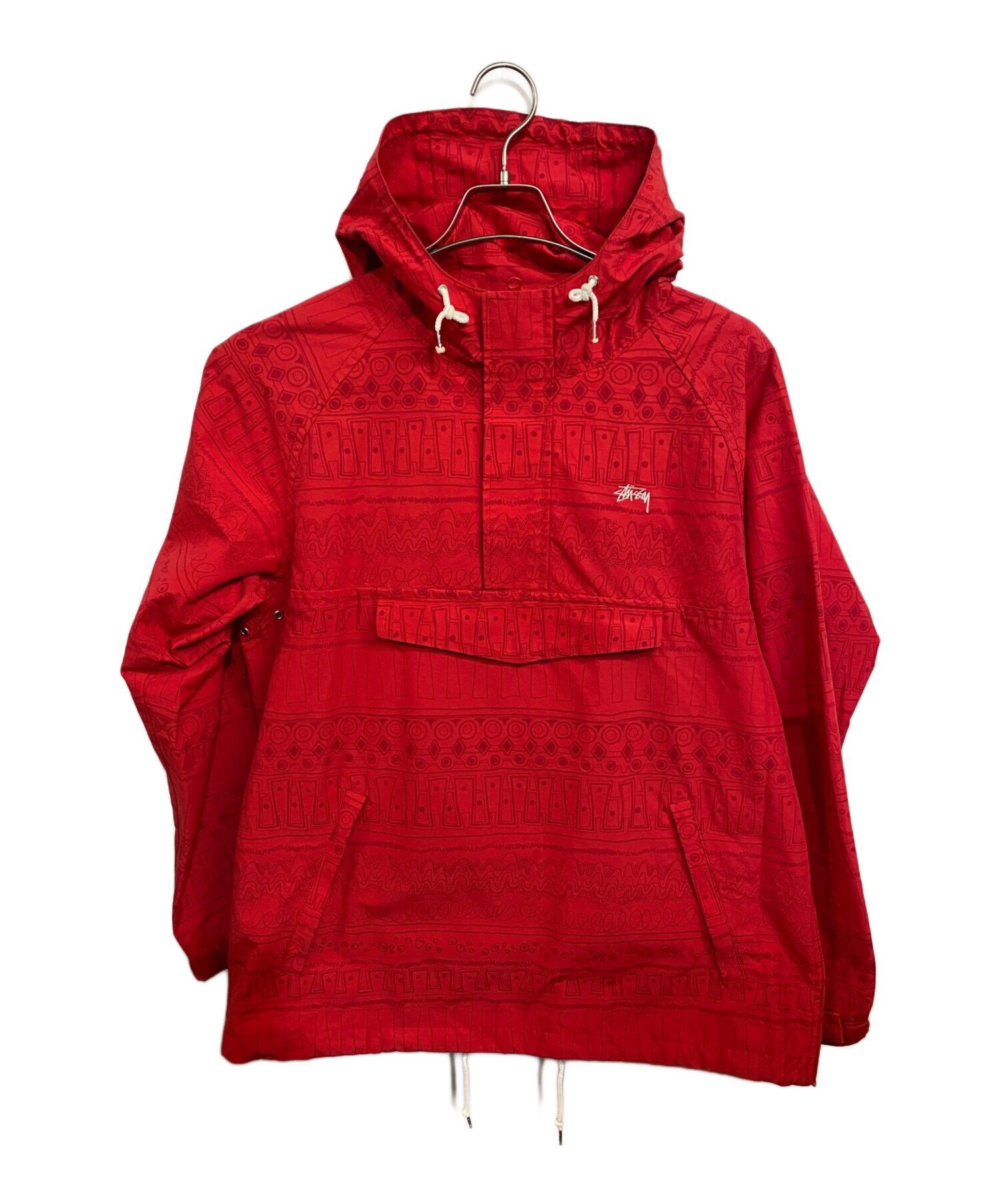 中古・古着通販】stussy (ステューシー) アノラックパーカー レッド