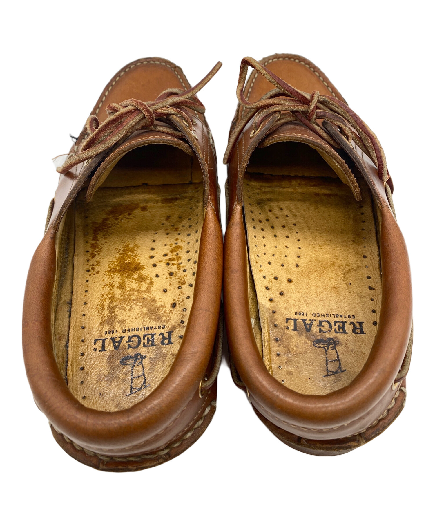 中古・古着通販】REGAL (リーガル) デッキシューズ ブラウン サイズ