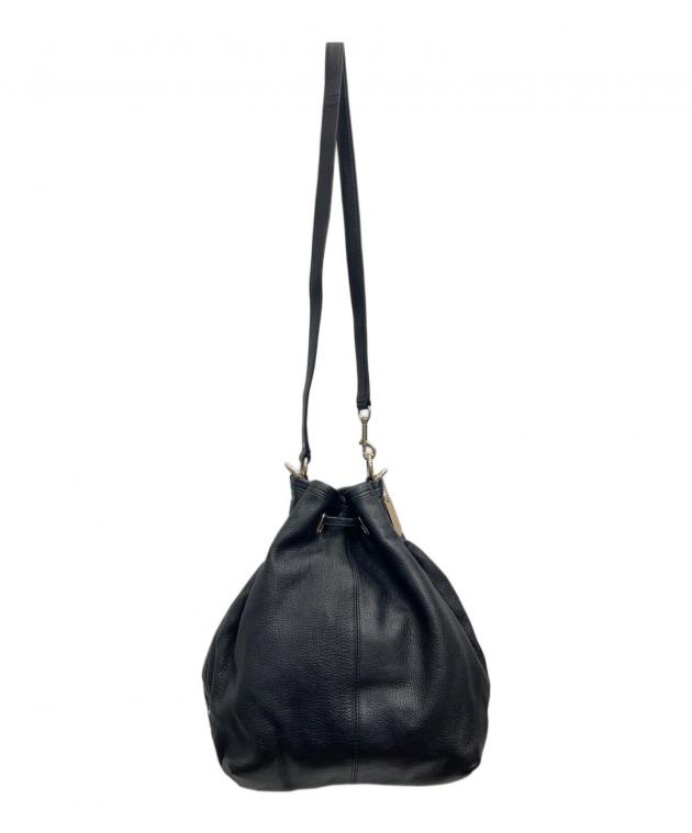 中古・古着通販】COACH (コーチ) 巾着ショルダーバッグ ブラック