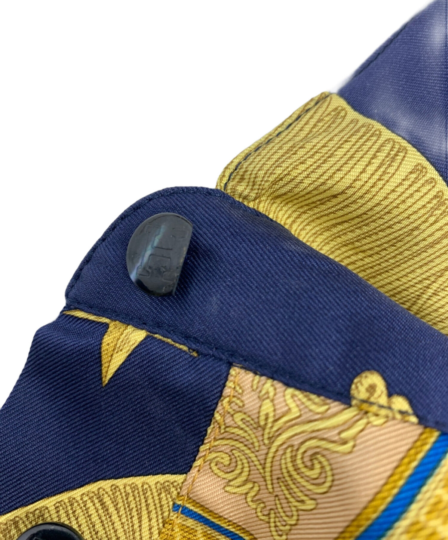 中古・古着通販】HERMES (エルメス) カシミヤニット切替シャツ