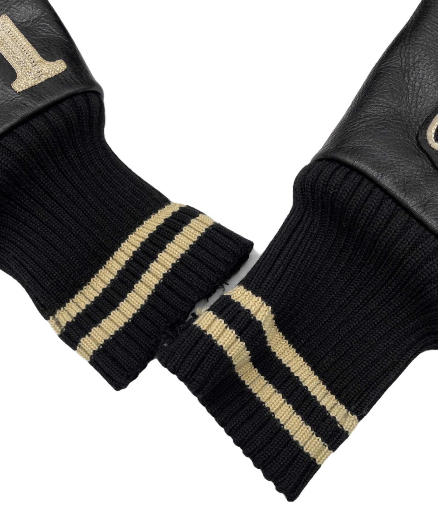 中古・古着通販】WHITESVILLE (ホワイツビル) スタジャン ブラック