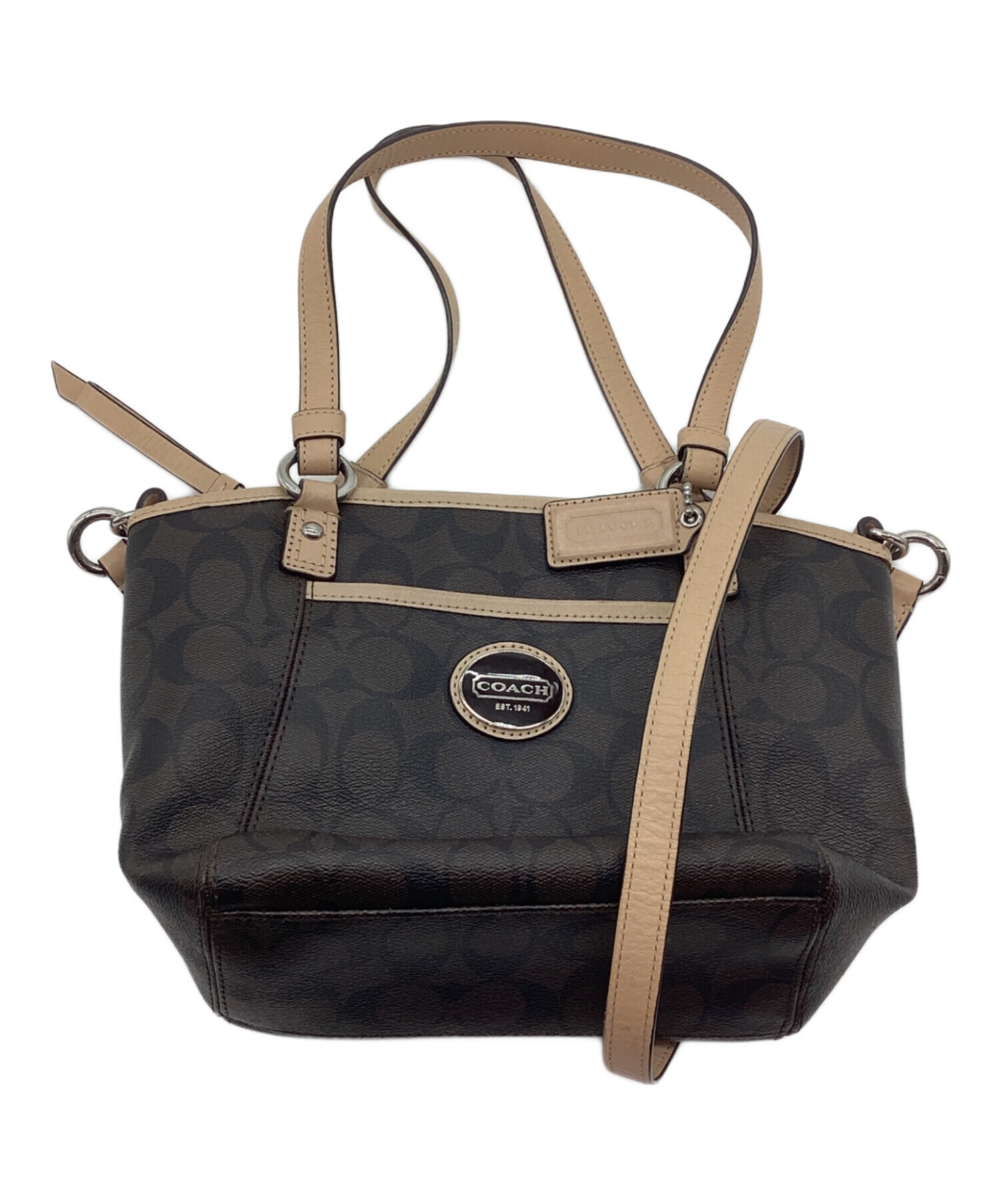 中古・古着通販】COACH (コーチ) 2WAYショルダーバッグ ブラウン