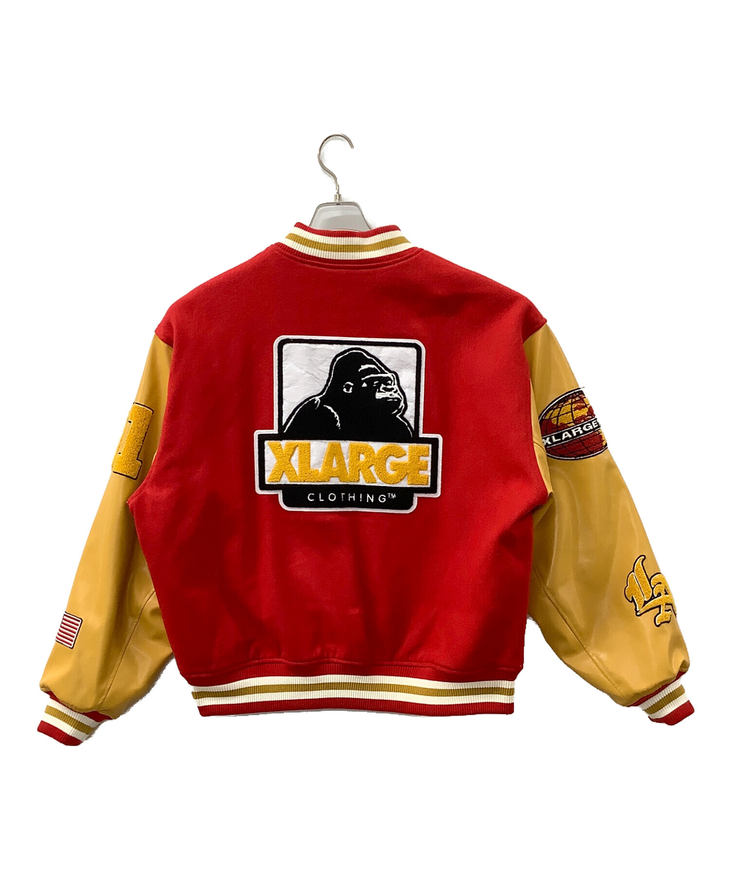 中古・古着通販】X-LARGE (エクストララージ) スタジャン レッド