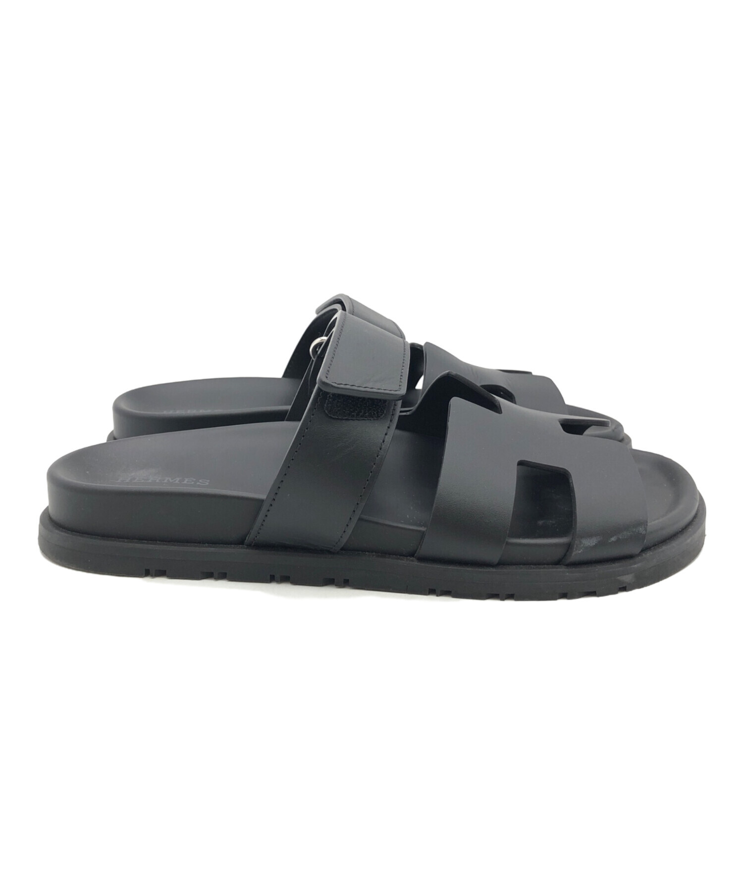 中古・古着通販】HERMES (エルメス) シプレ サンダル ブラック サイズ