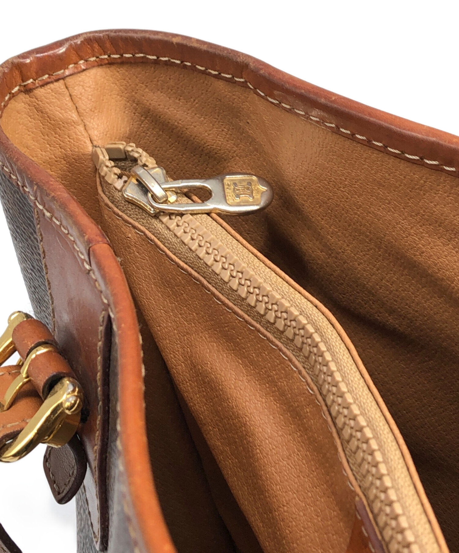 中古・古着通販】CELINE (セリーヌ) バケツ型トートバッグ ブラウン