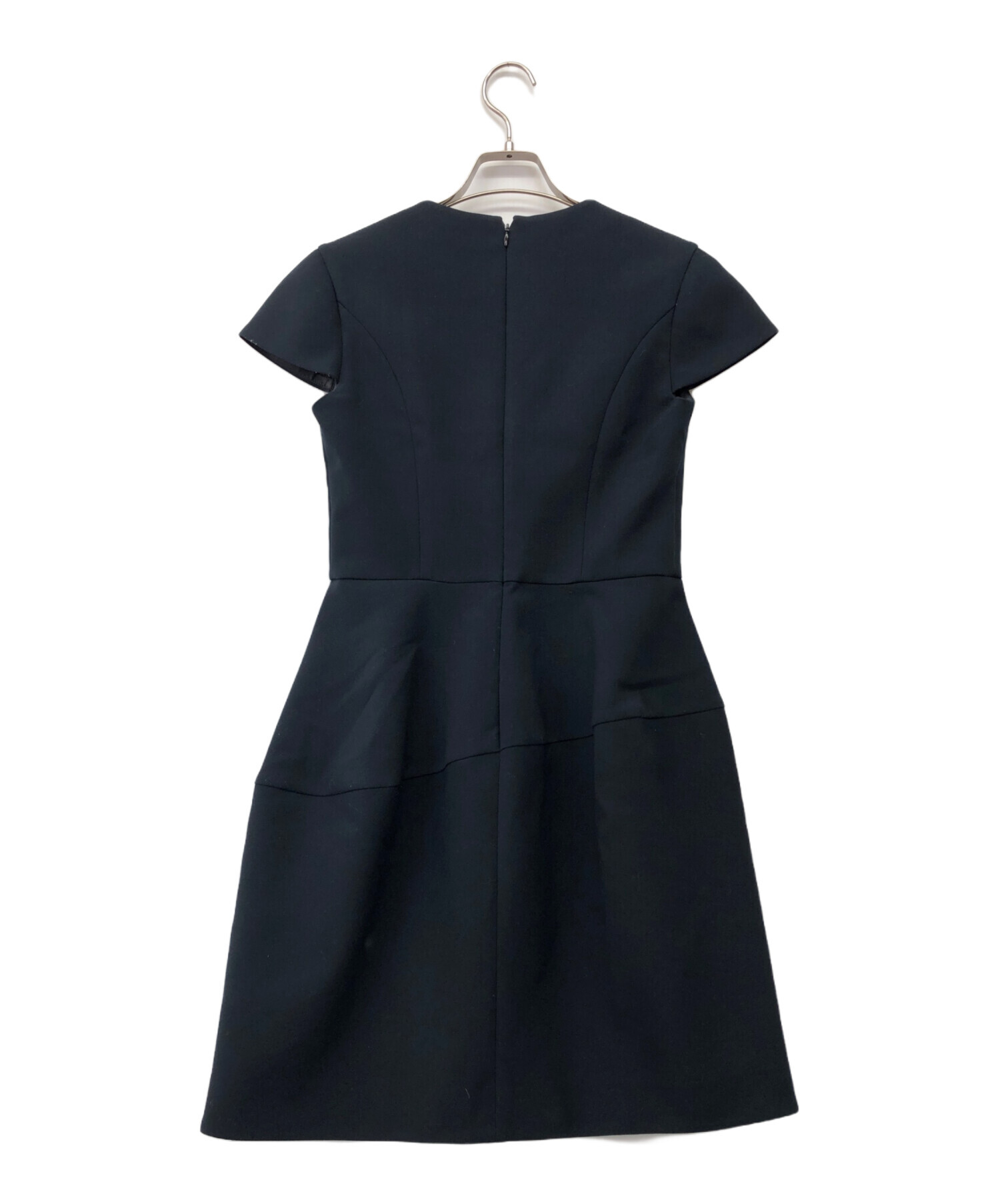 中古・古着通販】YOKO CHAN (ヨーコチャン) 半袖ワンピース ネイビー