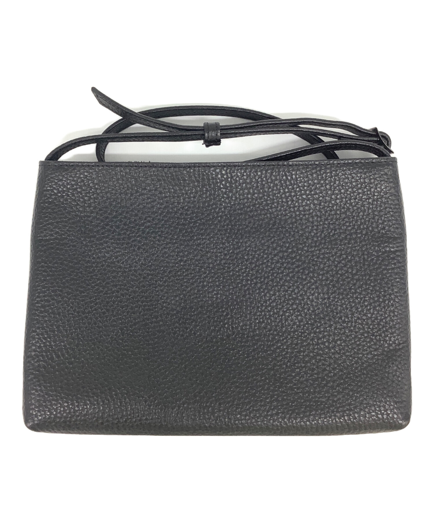 中古・古着通販】Hush Tug (ハッシュタグ) レザーサコッシュ ブラック