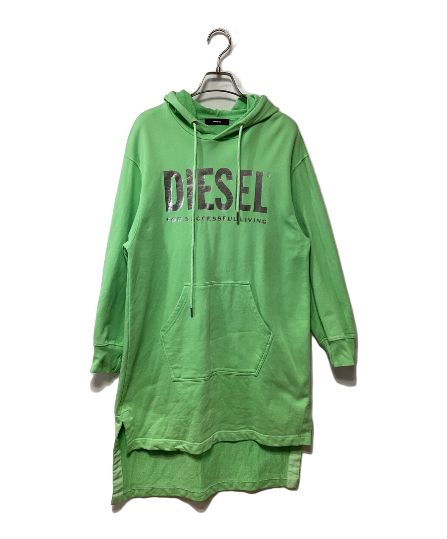 中古・古着通販】DIESEL (ディーゼル) 長袖ワンピース グリーン サイズ
