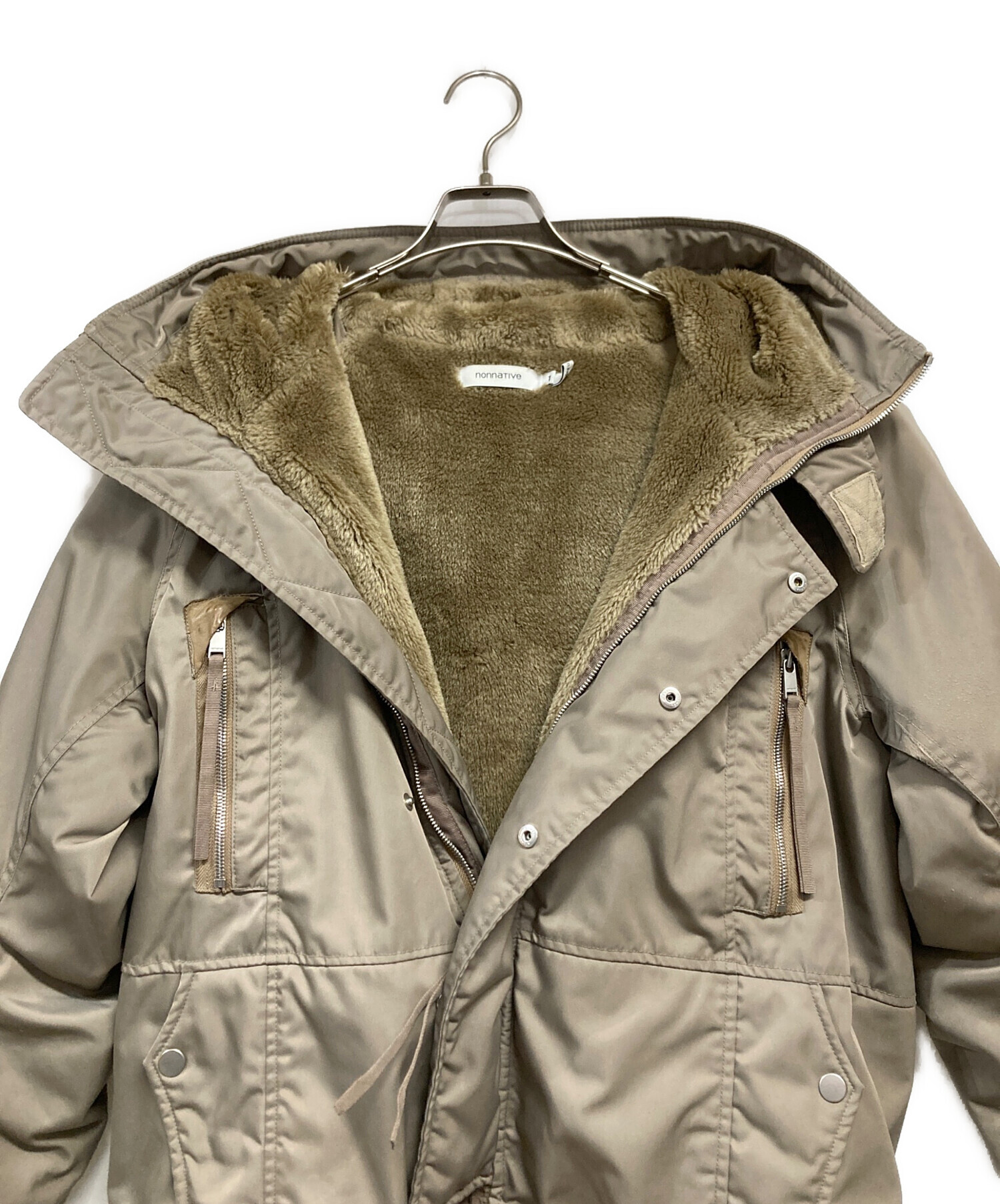 中古・古着通販】nonnative (ノンネイティブ) TROOPER HOODED BOA COAT