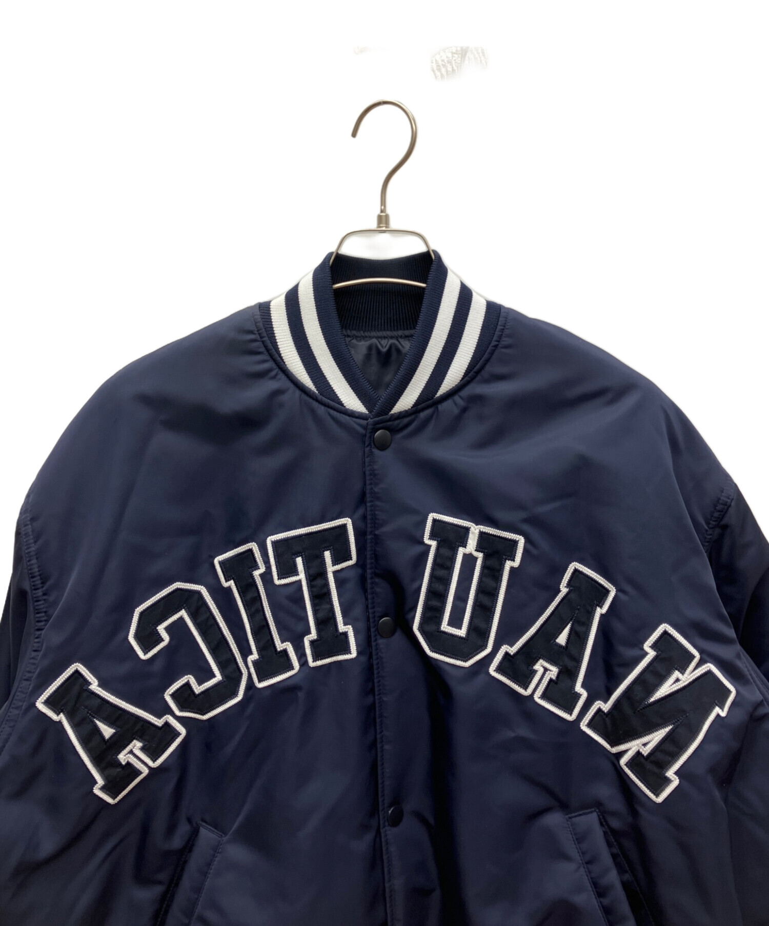 中古・古着通販】NAUTICA (ノーティカ) スタジャン ネイビー サイズ
