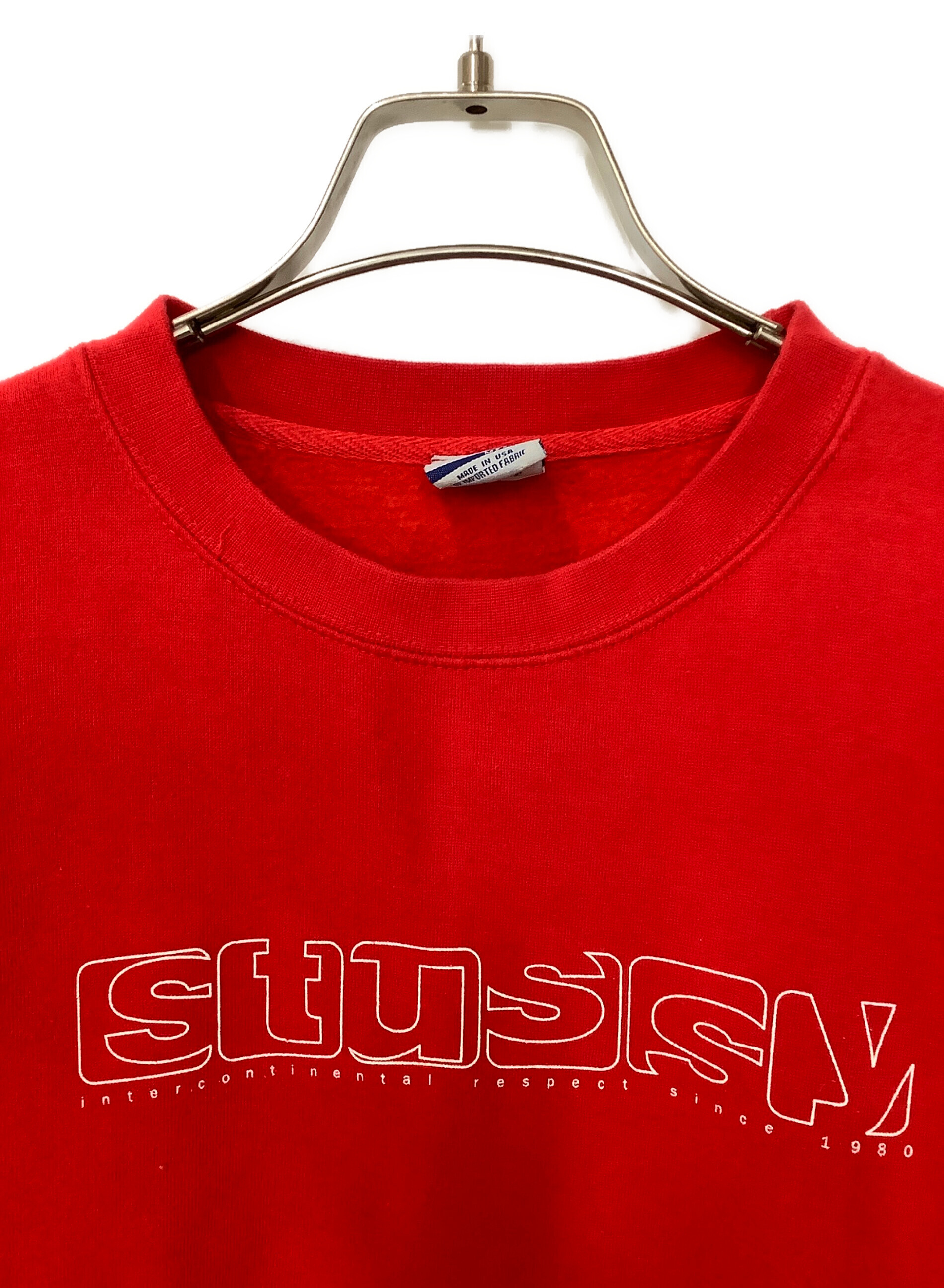 中古・古着通販】stussy (ステューシー) スウェット レッド サイズ:M