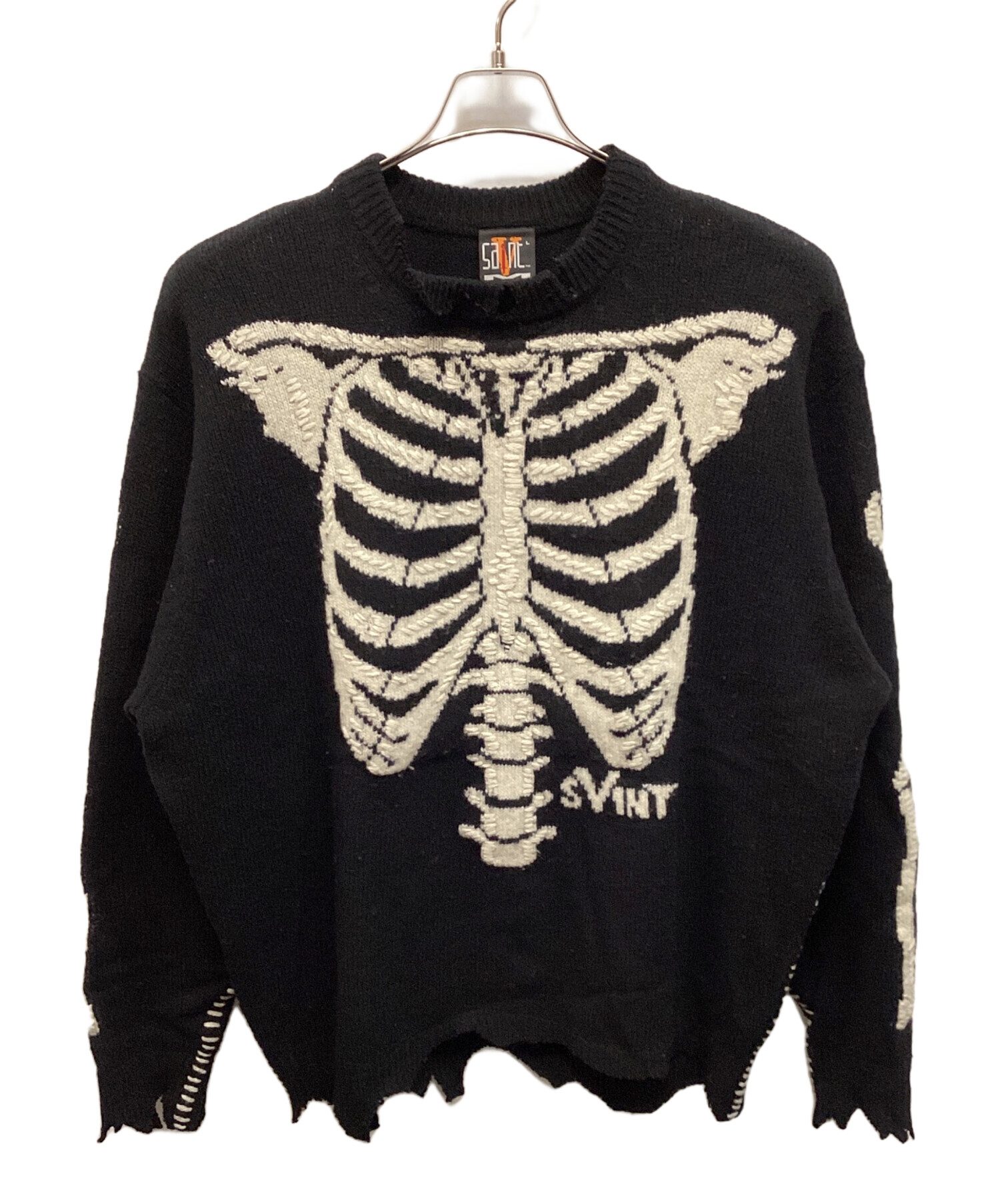 中古・古着通販】SAINT MICHAEL (セントマイケル) ボーン刺繍ウール