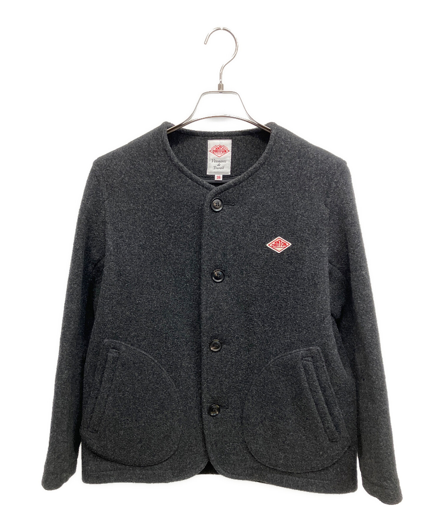 中古・古着通販】DANTON (ダントン) ウールモッサ ノーカラー