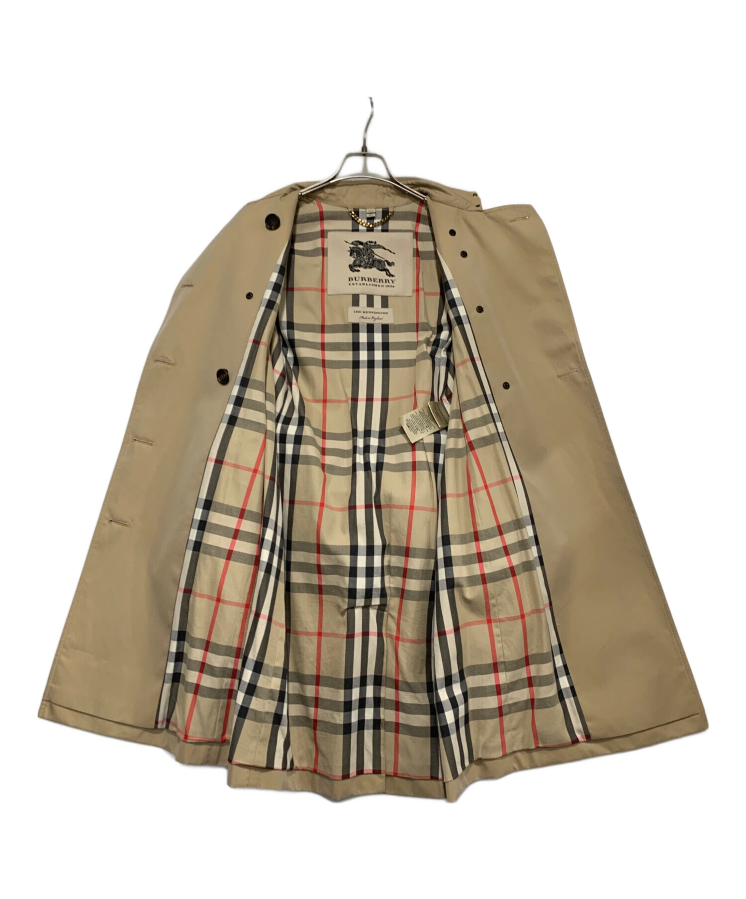中古・古着通販】BURBERRY (バーバリー) ダブルコート ベージュ サイズ
