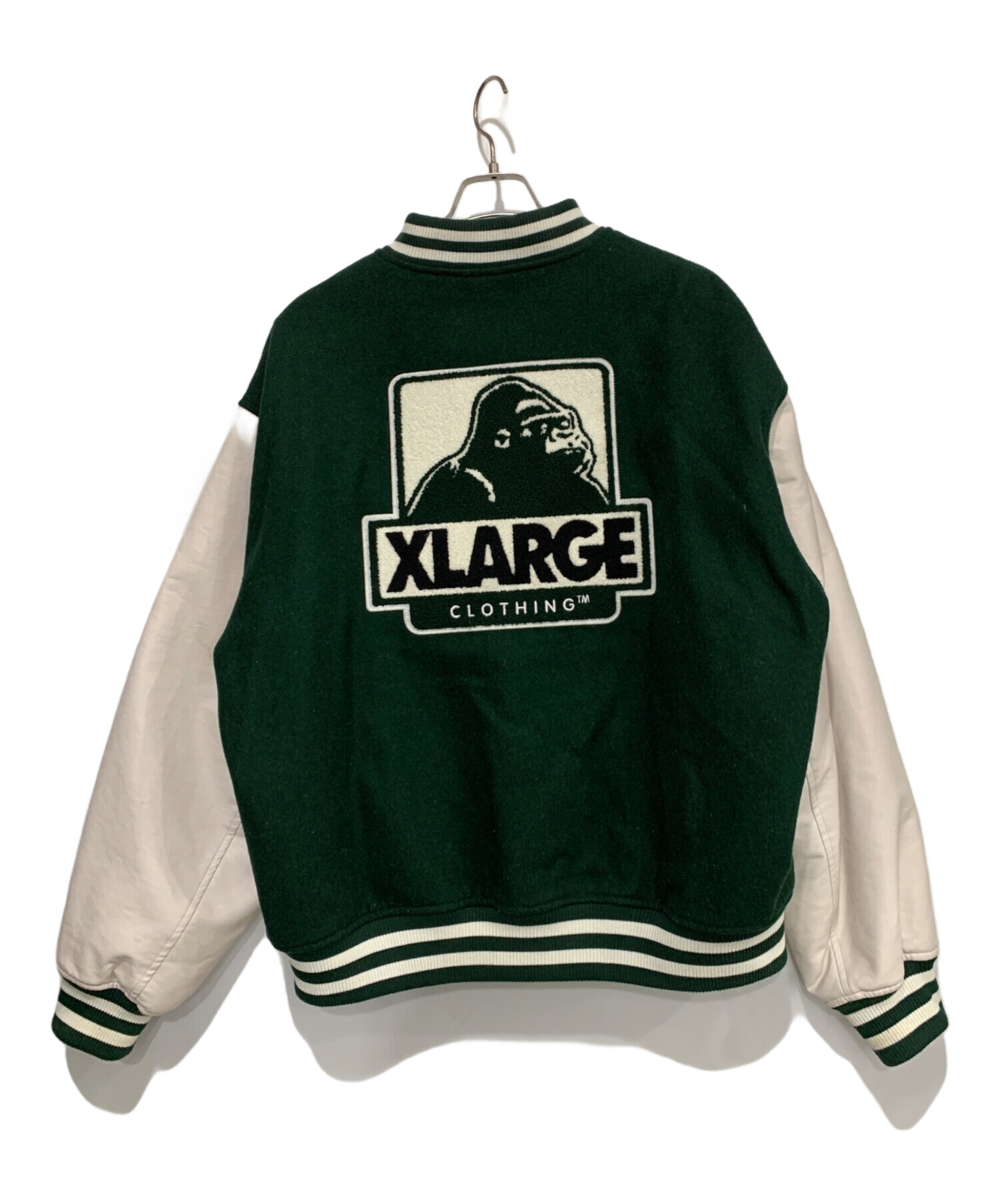 中古・古着通販】X-LARGE (エクストララージ) スタジャン グリーン