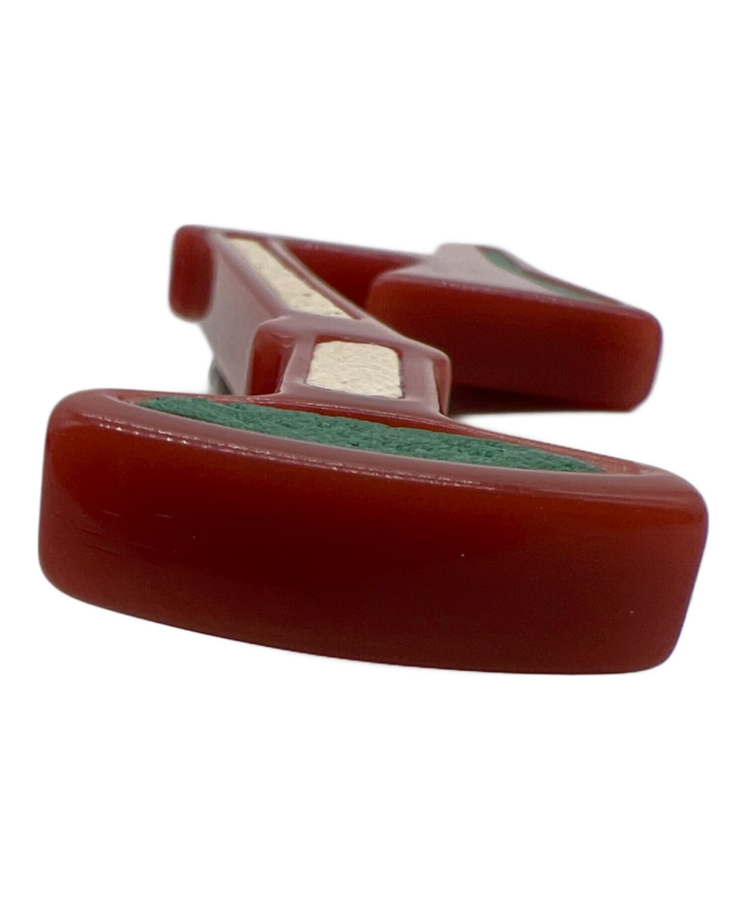 中古・古着通販】PRADA (プラダ) ブローチ ブラウン×グリーン×ホワイト