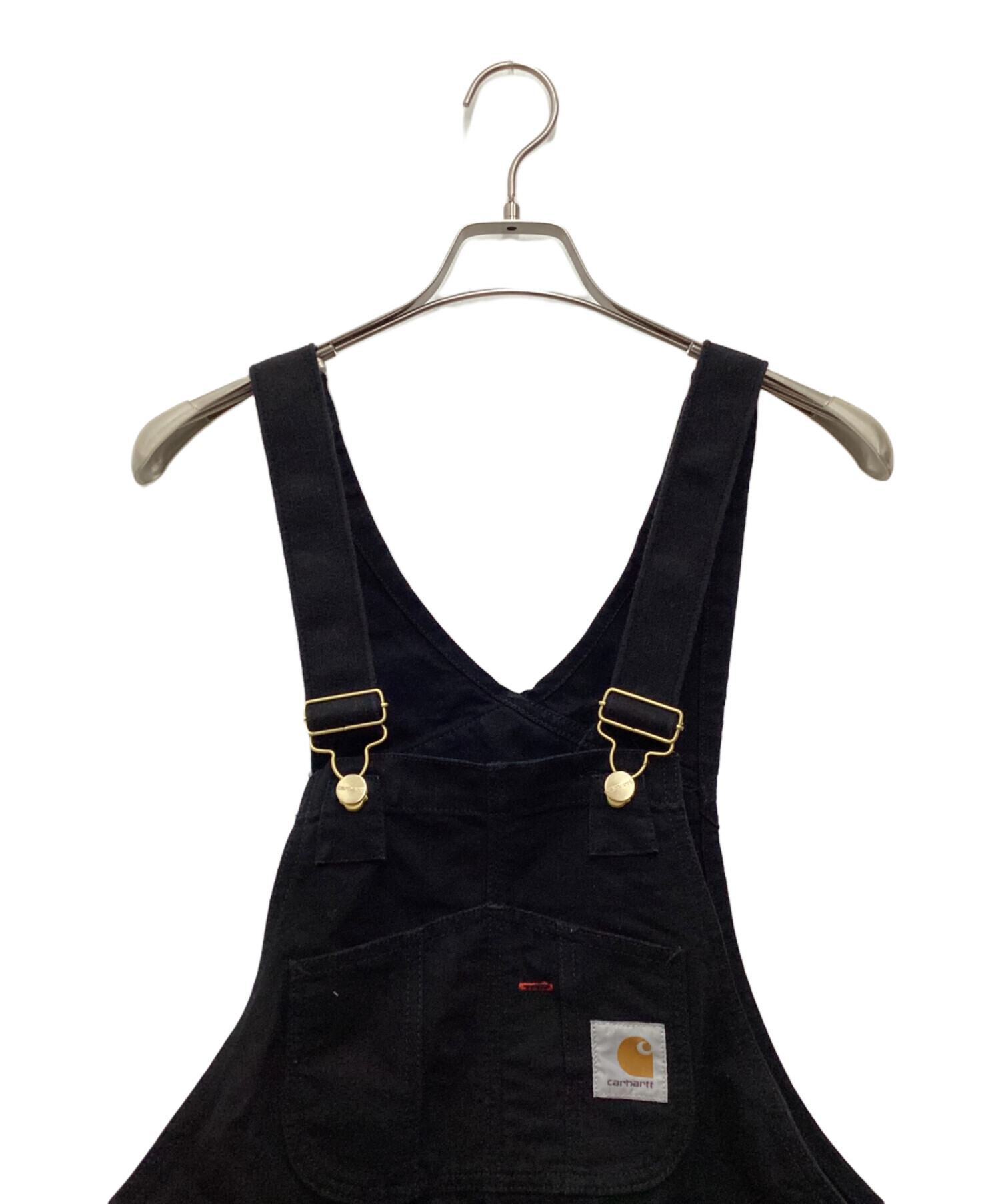 中古・古着通販】CarHartt (カーハート) ビブオーバーオール ブラック