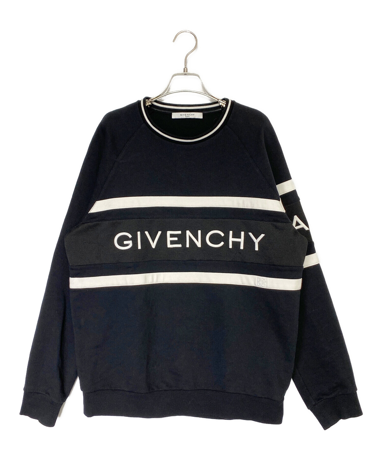 中古・古着通販】GIVENCHY (ジバンシィ) ロゴスウェット ブラック