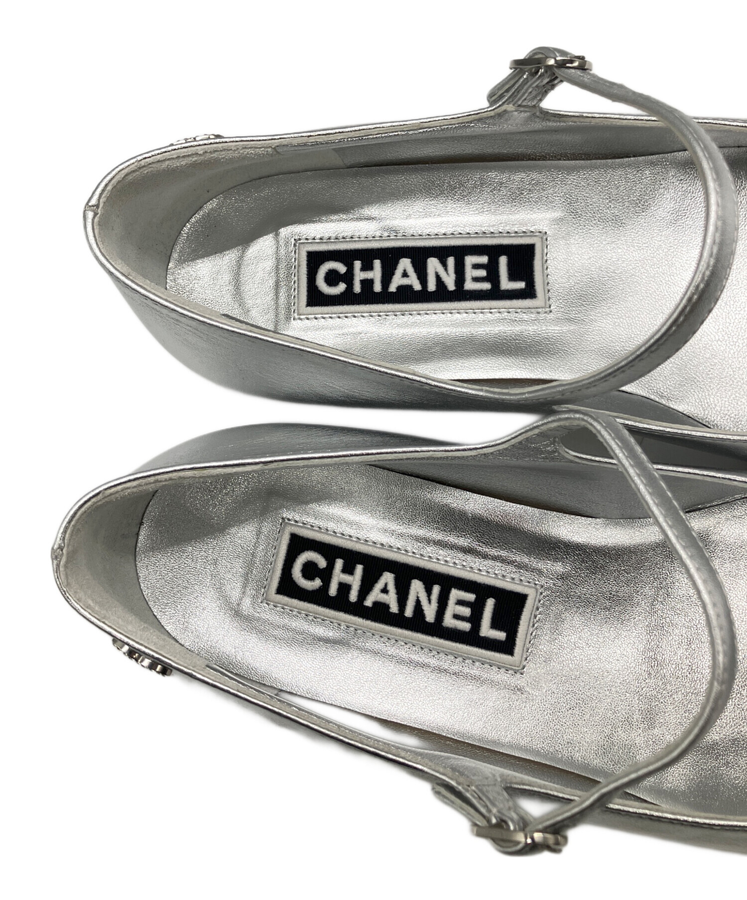 中古・古着通販】CHANEL (シャネル) フラットパンプス ブラック