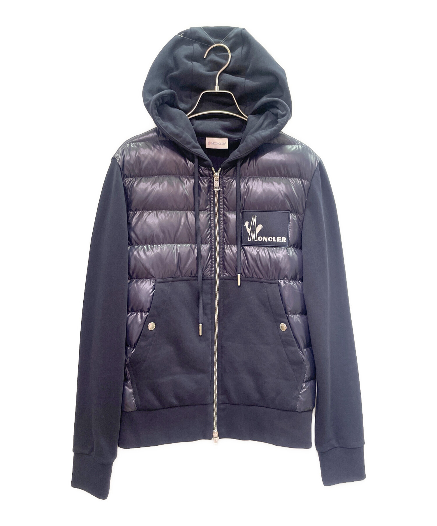 中古・古着通販】MONCLER (モンクレール) ダウン切替 ジップパーカー