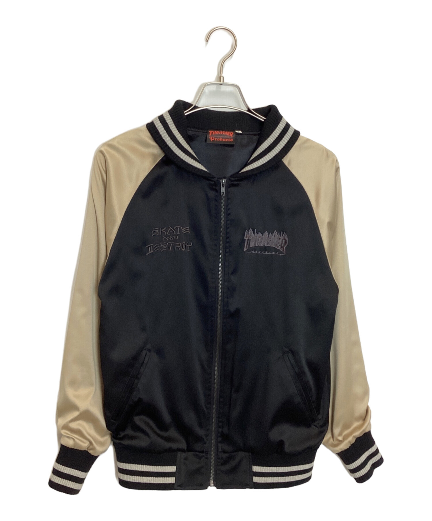 中古・古着通販】THRASHER (スラッシャー) バック刺繍スタジャン