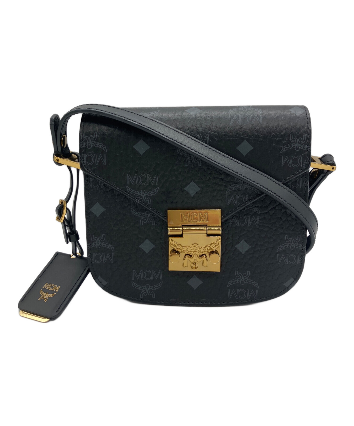 中古・古着通販】MCM (エムシーエム) ショルダーバッグ 総柄 ブラック