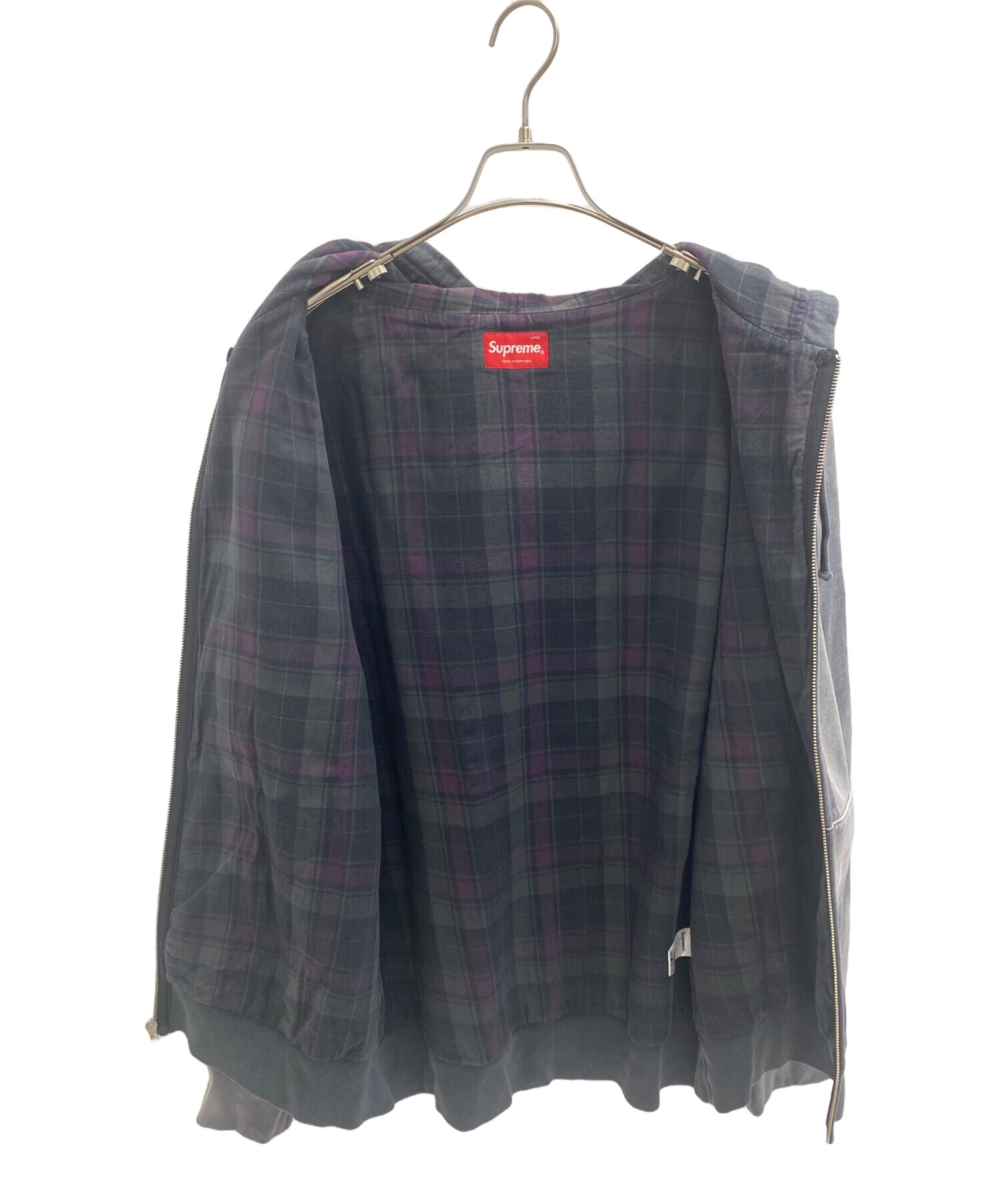 中古・古着通販】SUPREME (シュプリーム) ジップパーカー グレー