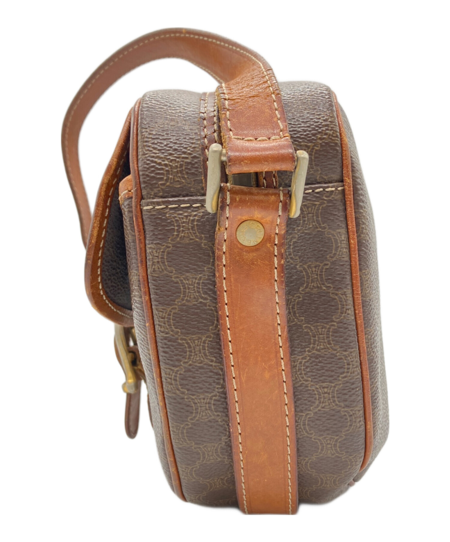 中古・古着通販】CELINE (セリーヌ) マカダム柄ショルダーバッグ