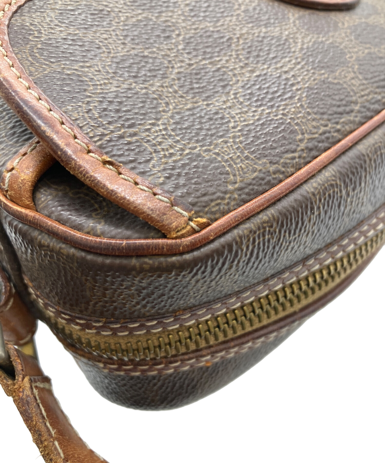 中古・古着通販】CELINE (セリーヌ) マカダム柄ショルダーバッグ