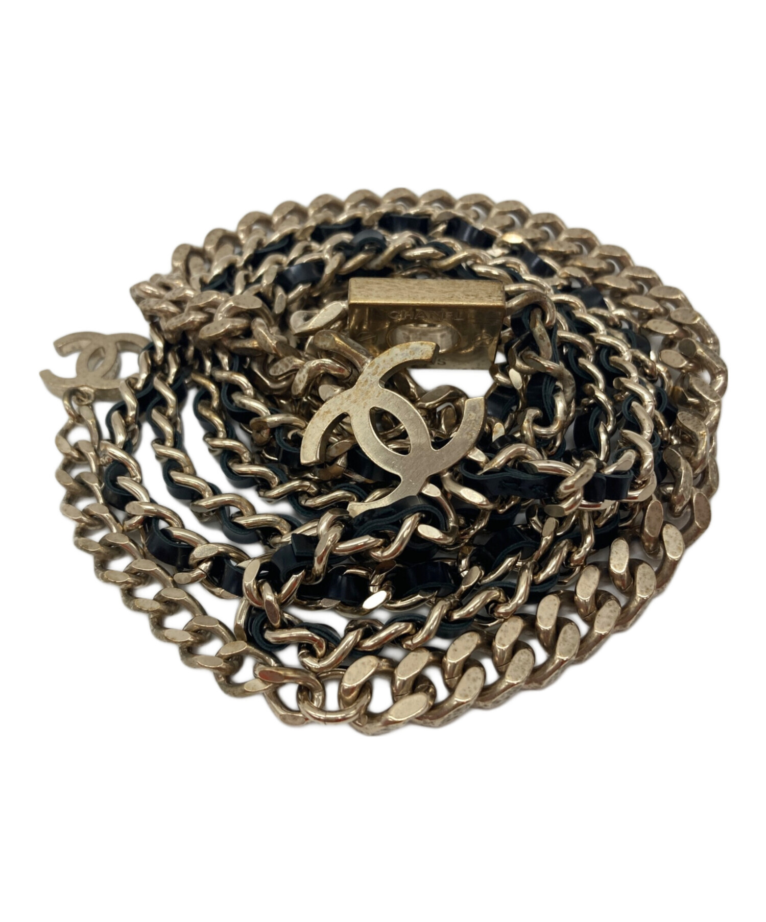 中古・古着通販】CHANEL (シャネル) ココマークチェーンベルト