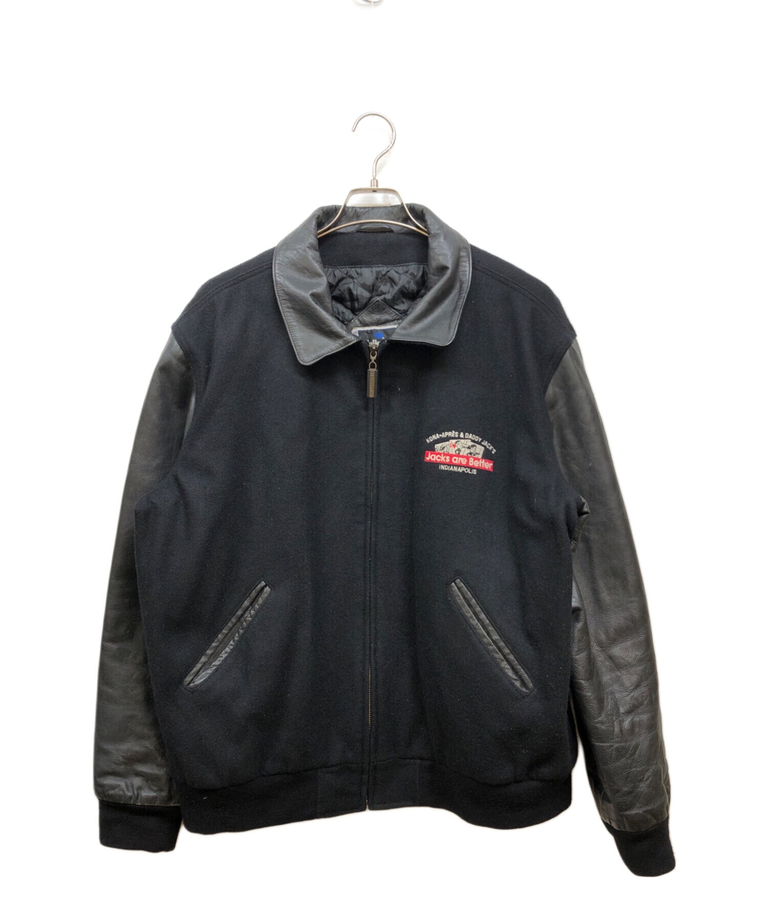 中古・古着通販】Holloway (ホロウェイ) メルトン×レザー ジャケット