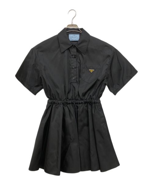 中古・古着通販】PRADA (プラダ) Re-Nylon 半袖ワンピース ブラック