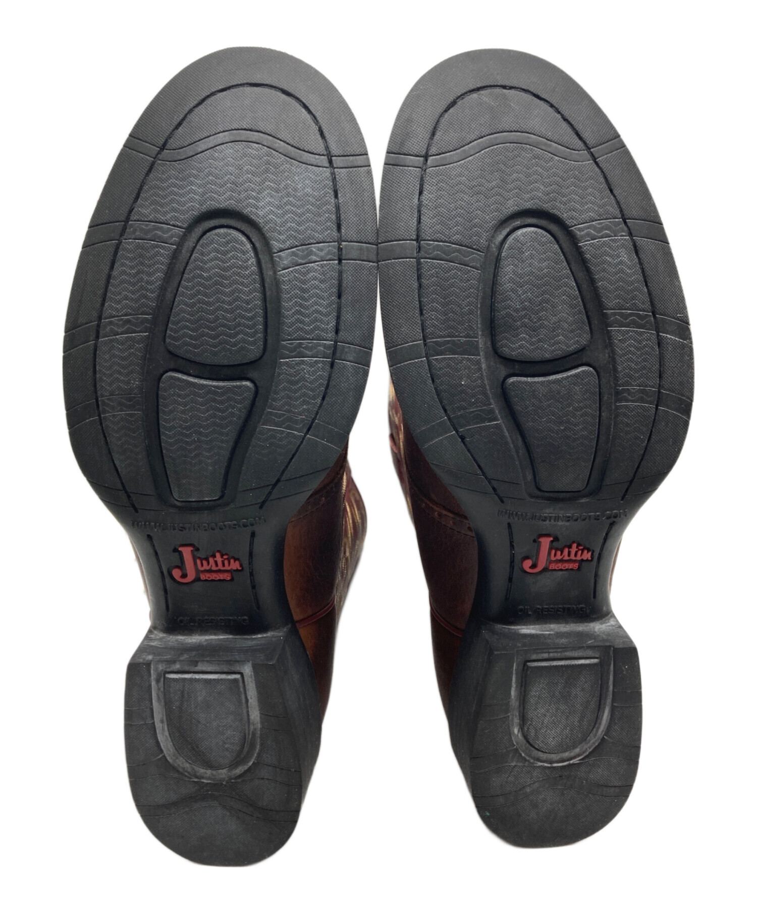 中古・古着通販】JUSTIN (ジャスティン) ウェスタンブーツ ブラウン