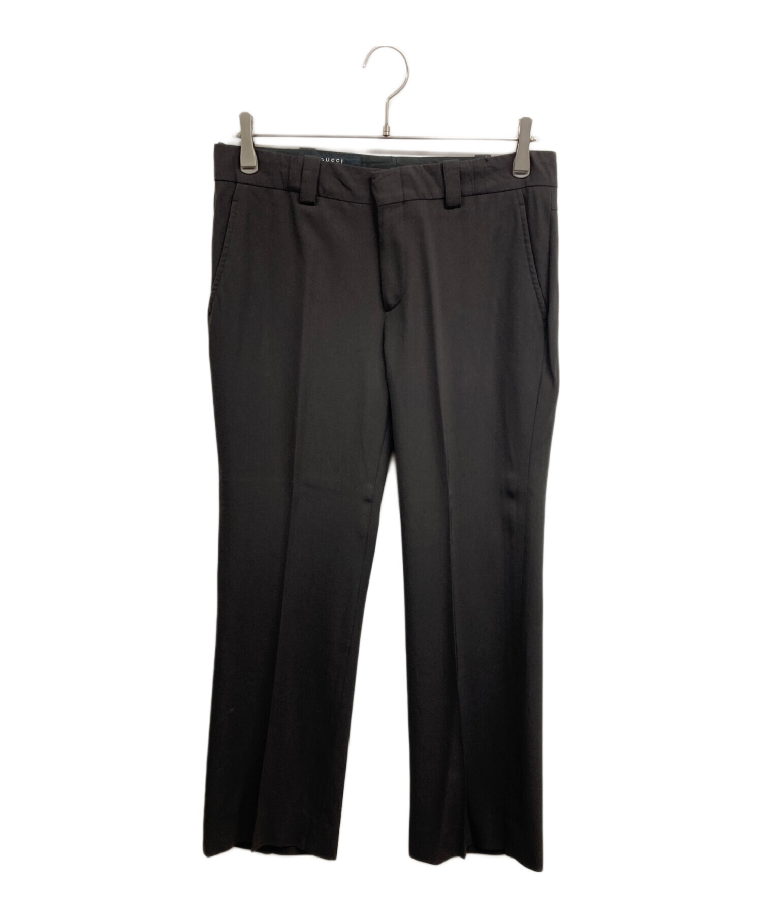 中古・古着通販】GUCCI (グッチ) スラックス ブラウン サイズ:42