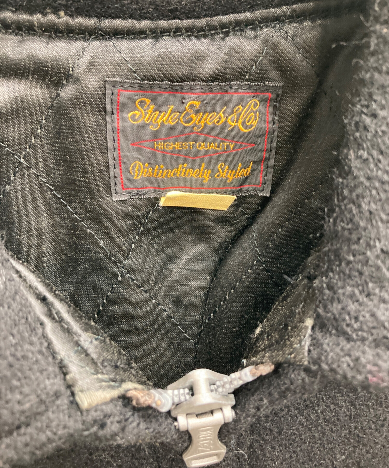 中古・古着通販】STYLE EYES (スタイルアイズ) SPORTS JACKET ブラック