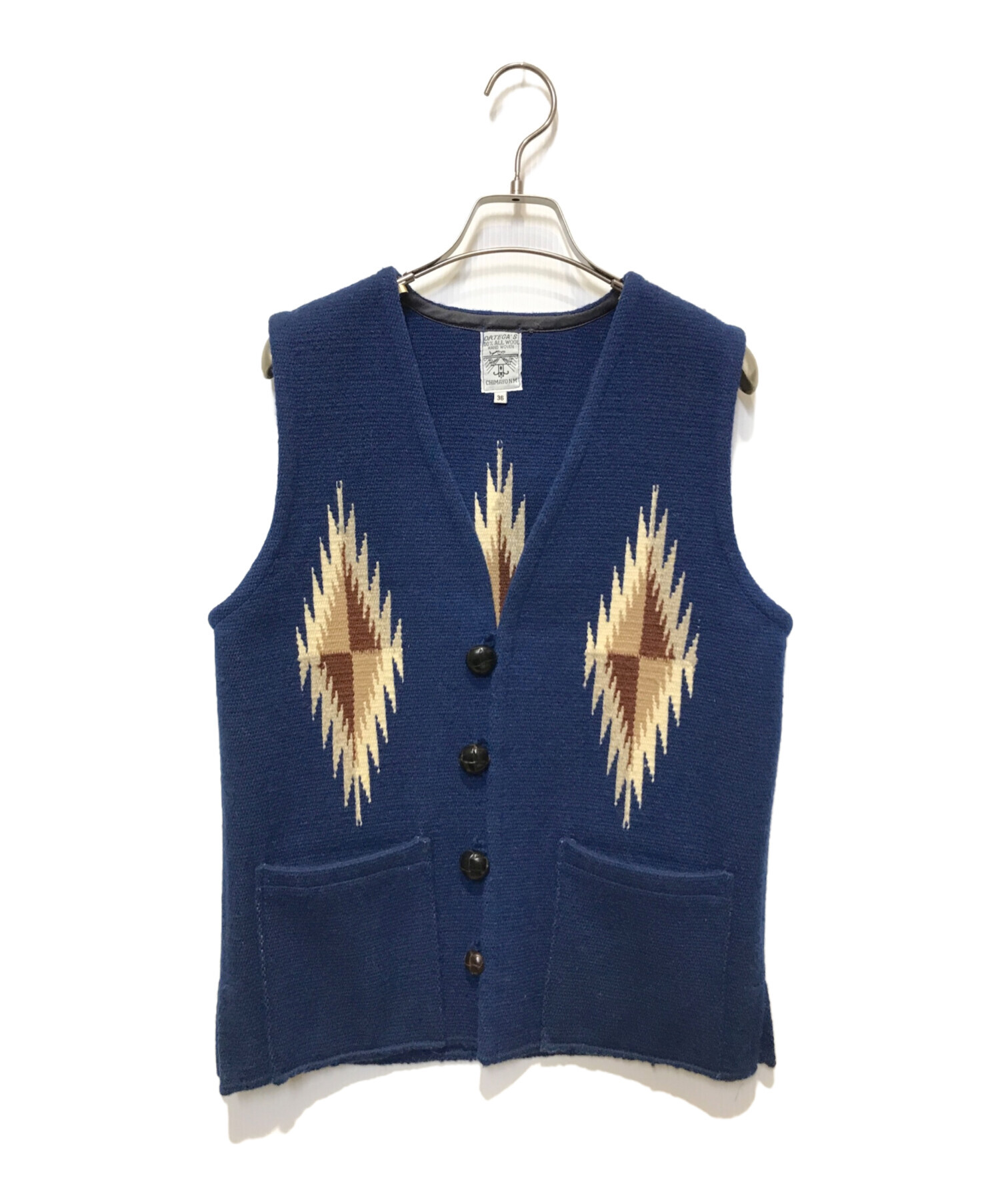 中古・古着通販】ORTEGA's (オルテガ) チマヨベスト ブルー サイズ:36