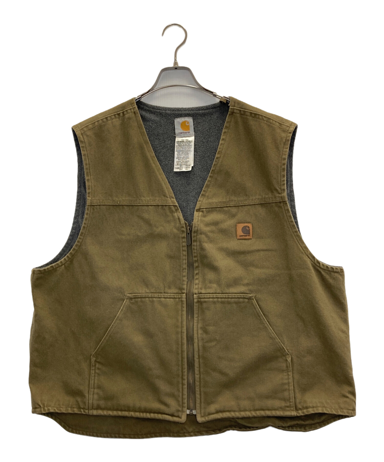 中古・古着通販】CarHartt (カーハート) ダックベスト オリーブ サイズ