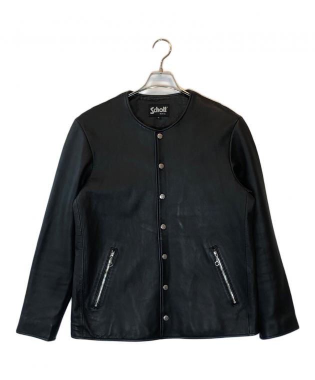 中古・古着通販】Schott (ショット) 別注ノーカラーラムレザー